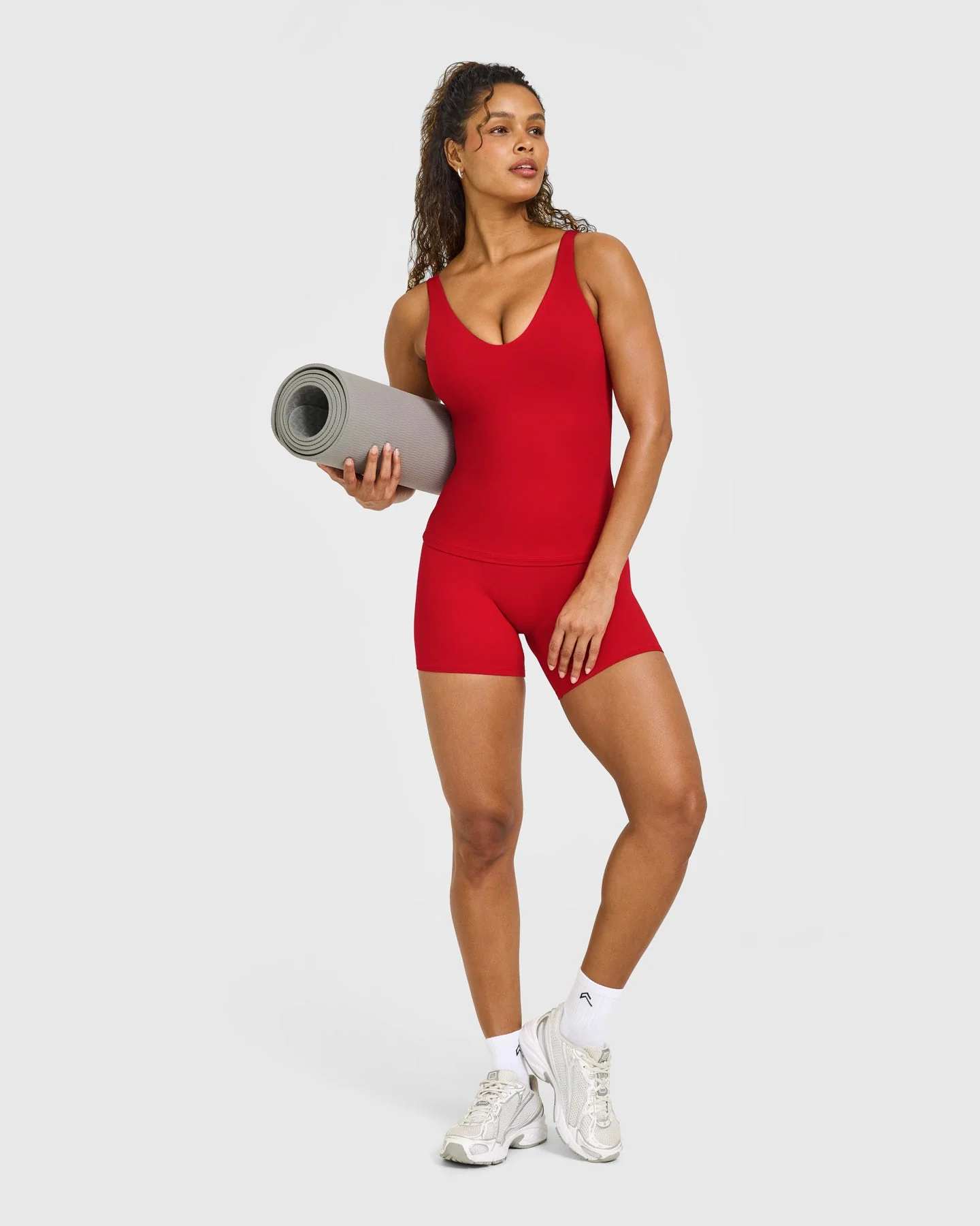 SoftMotion™ Scoop Neck Vest with White Logo | Light Toasted Red - Image 3