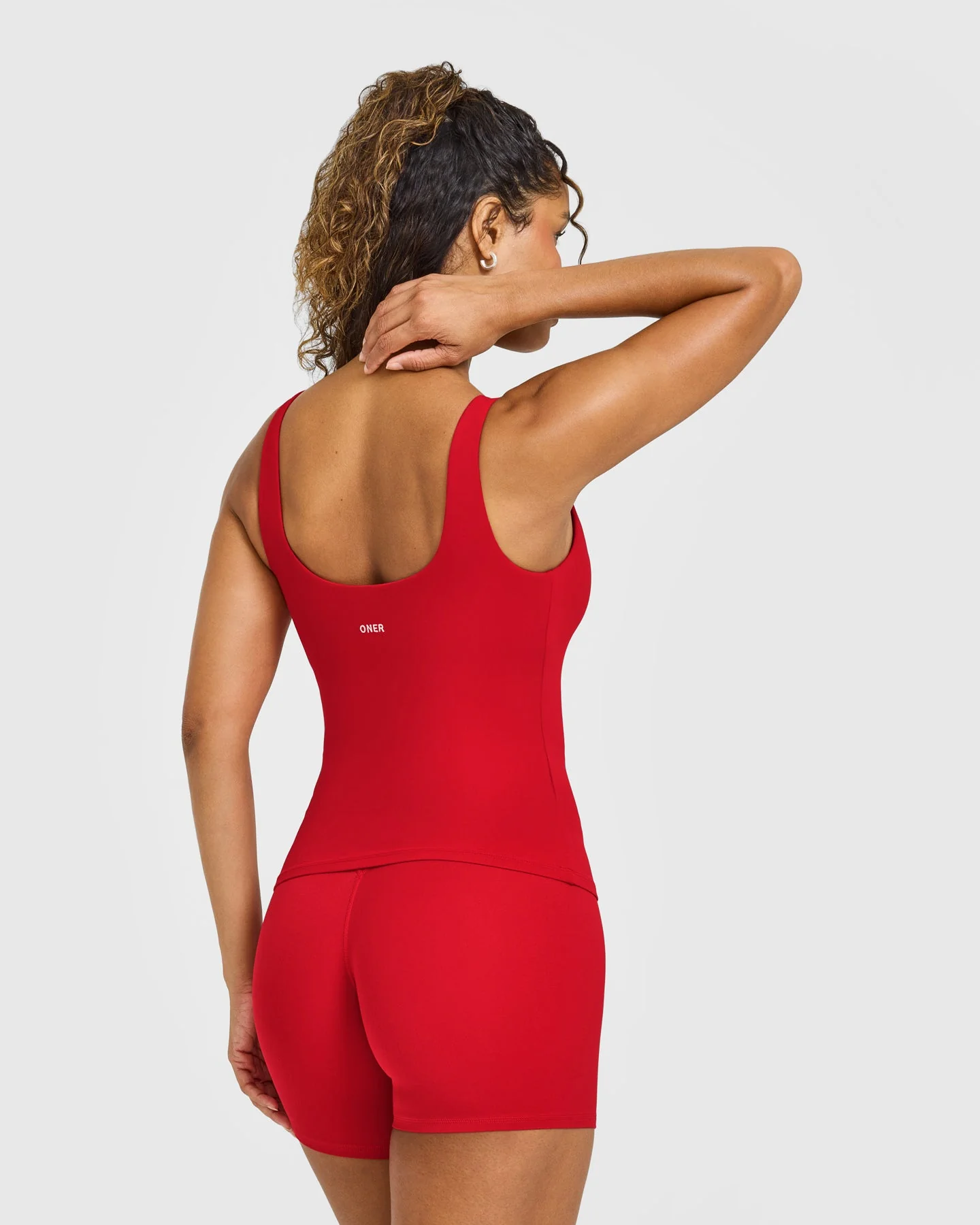 SoftMotion™ Scoop Neck Vest with White Logo | Light Toasted Red - Image 6