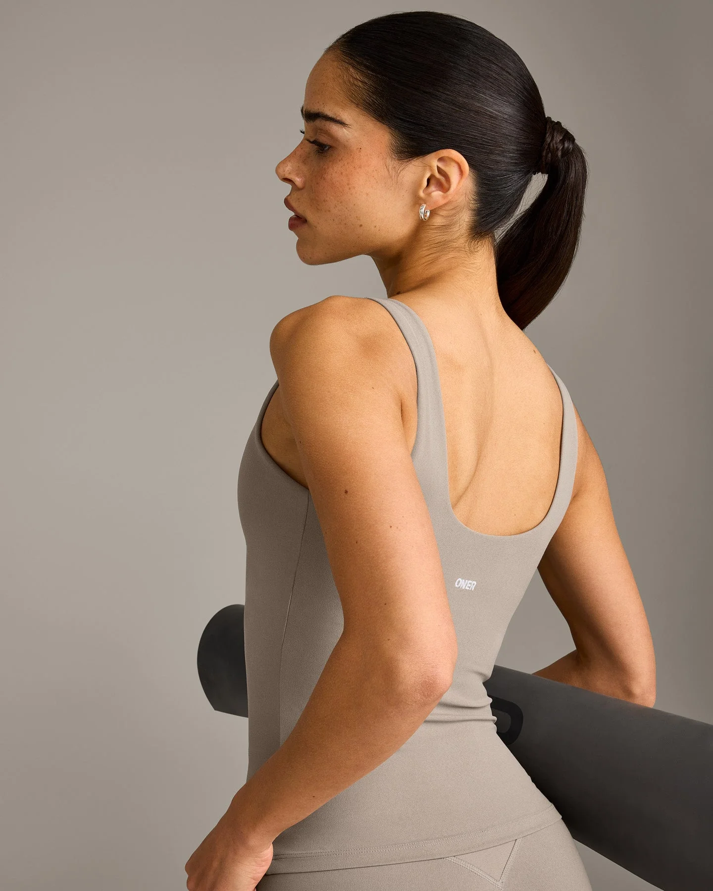 SoftMotion™ Scoop Neck Vest with White Logo | Warm Sand - Image 4