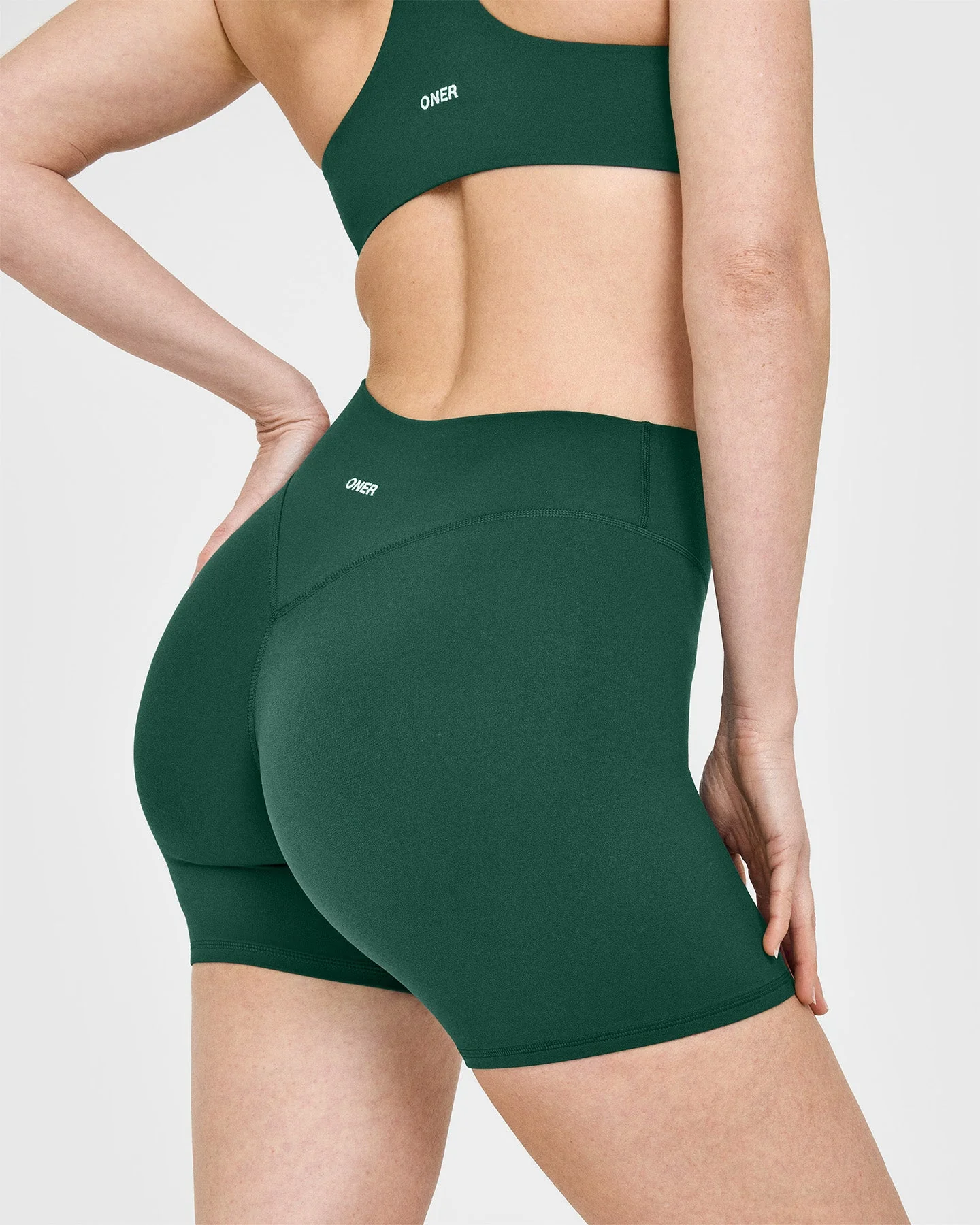SoftMotion™ Shorts 6" with White Logo | Dark Racing Green - Image 4