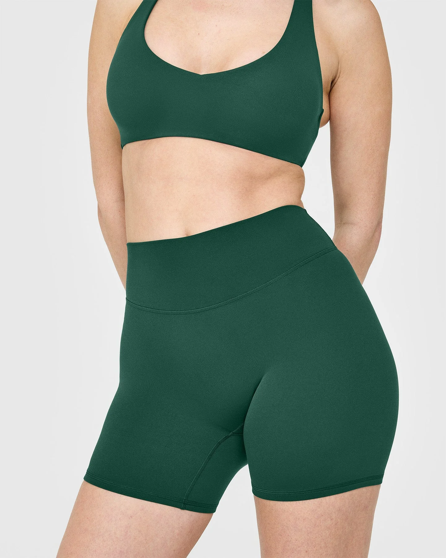 SoftMotion™ Shorts 6" with White Logo | Dark Racing Green - Image 5