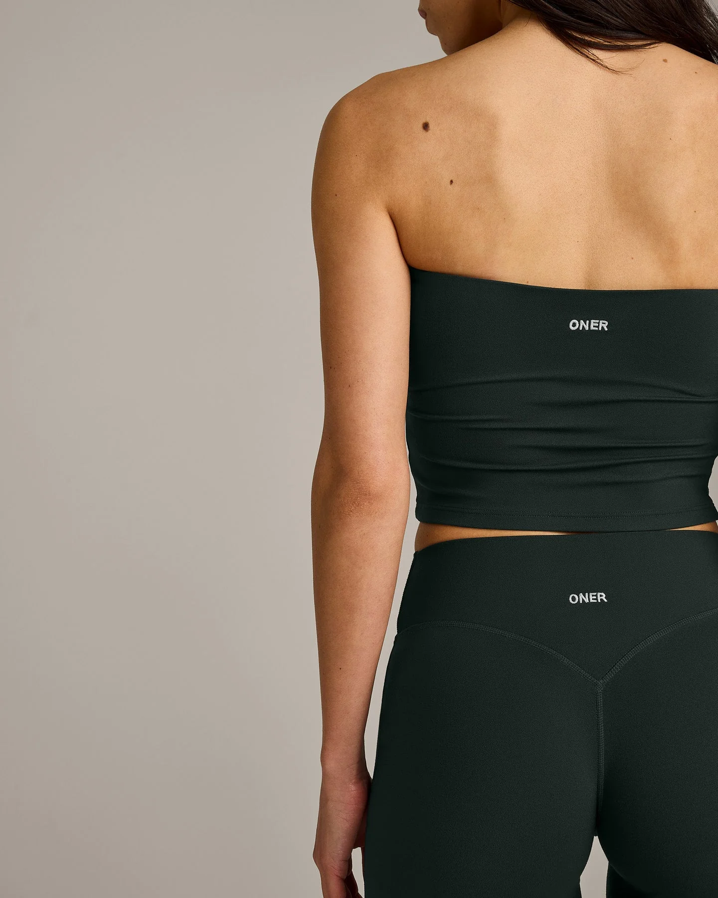SoftMotion™ Straight Leg Bottoms with Grey Logo | Emerald Noir - Image 6