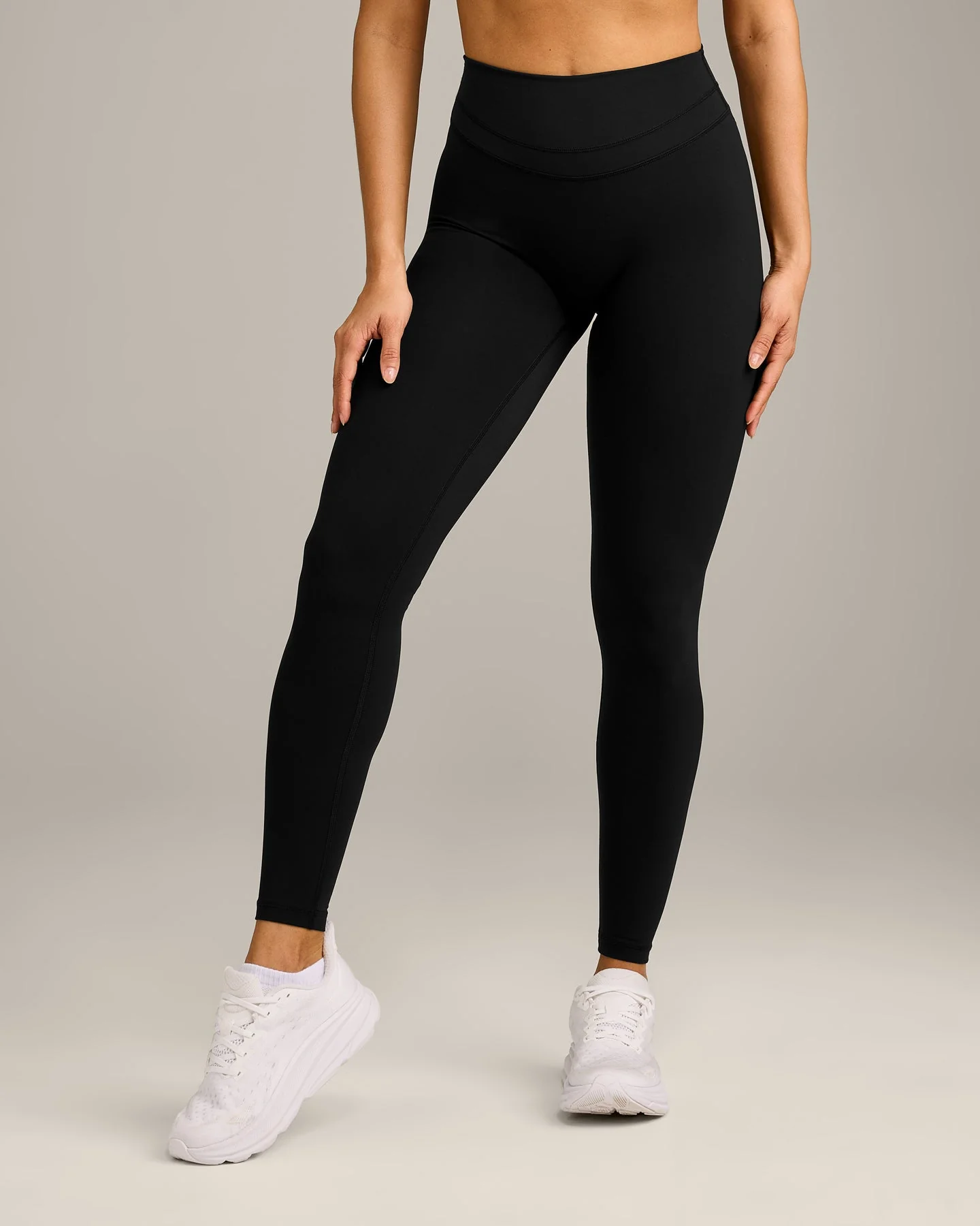 UnifiedMove™ High Waisted Leggings with Reflective Logo | Black - Image 2