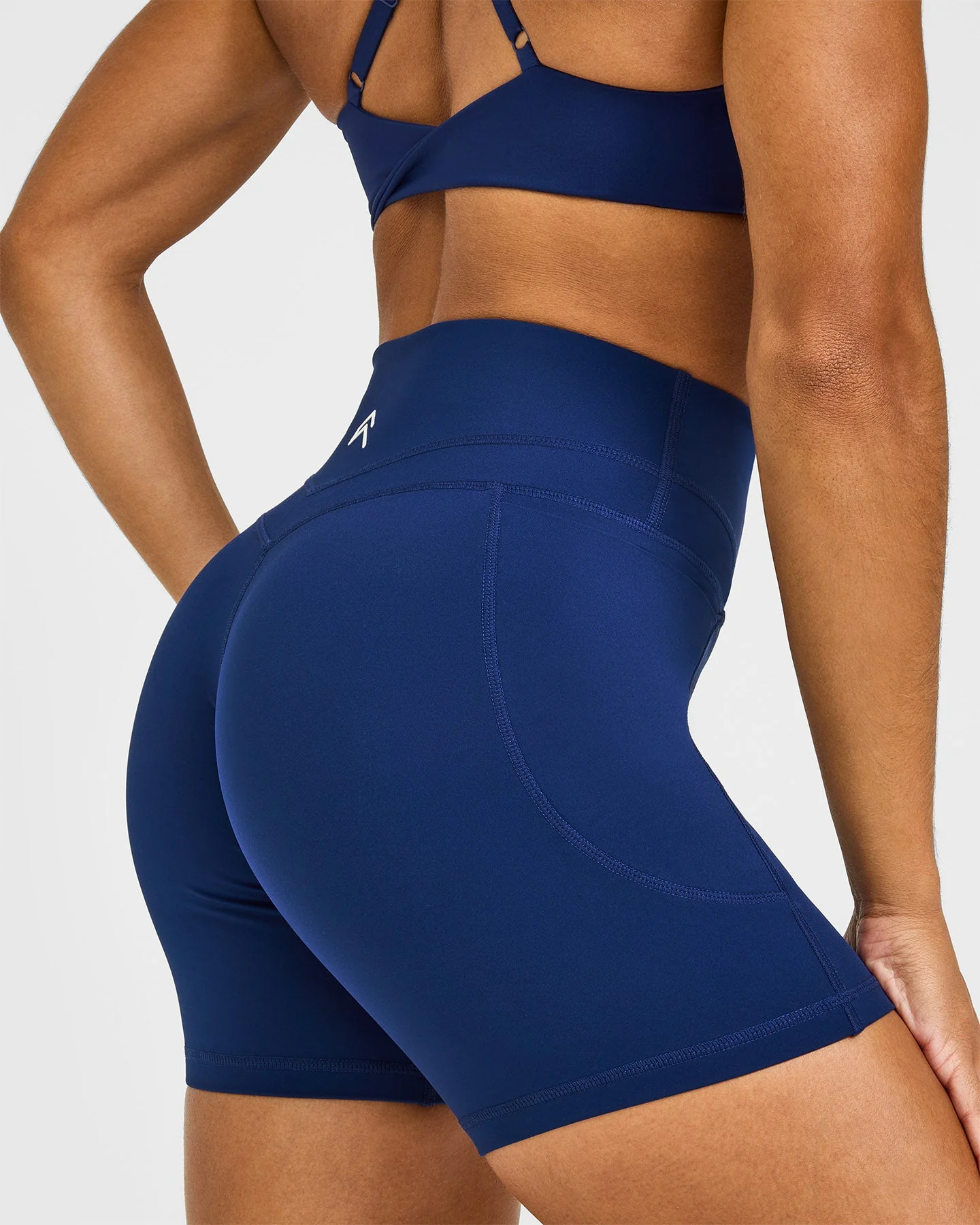 UnifiedMove™ High Waisted Pocket Shorts 6" | Midnight - Image 5