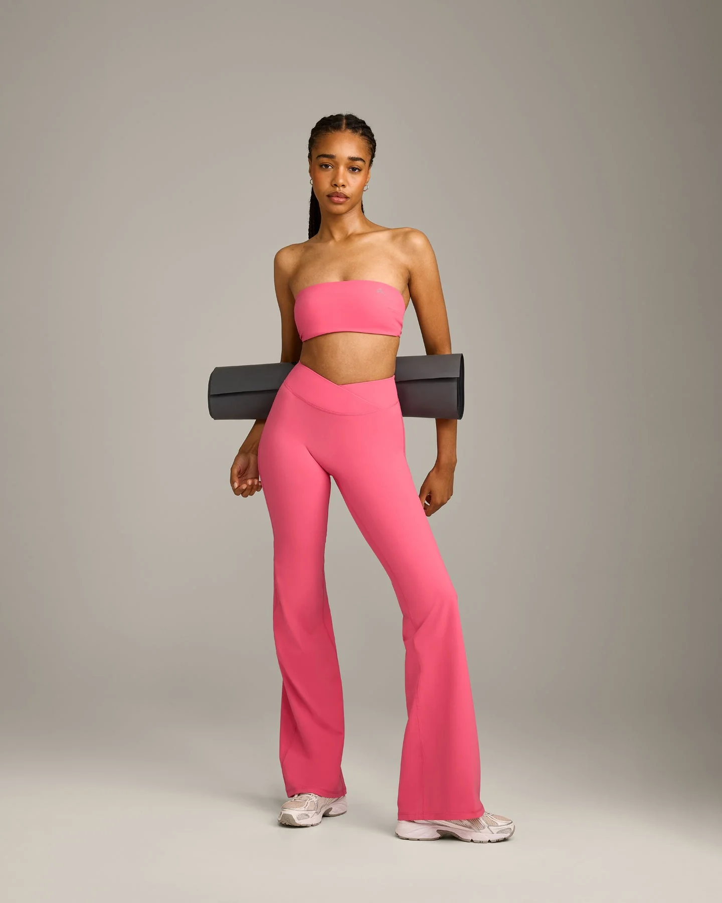 UnifiedMove™ Micro Bandeau Bralette with Reflective Logo | Hot Girl Pink - Image 3