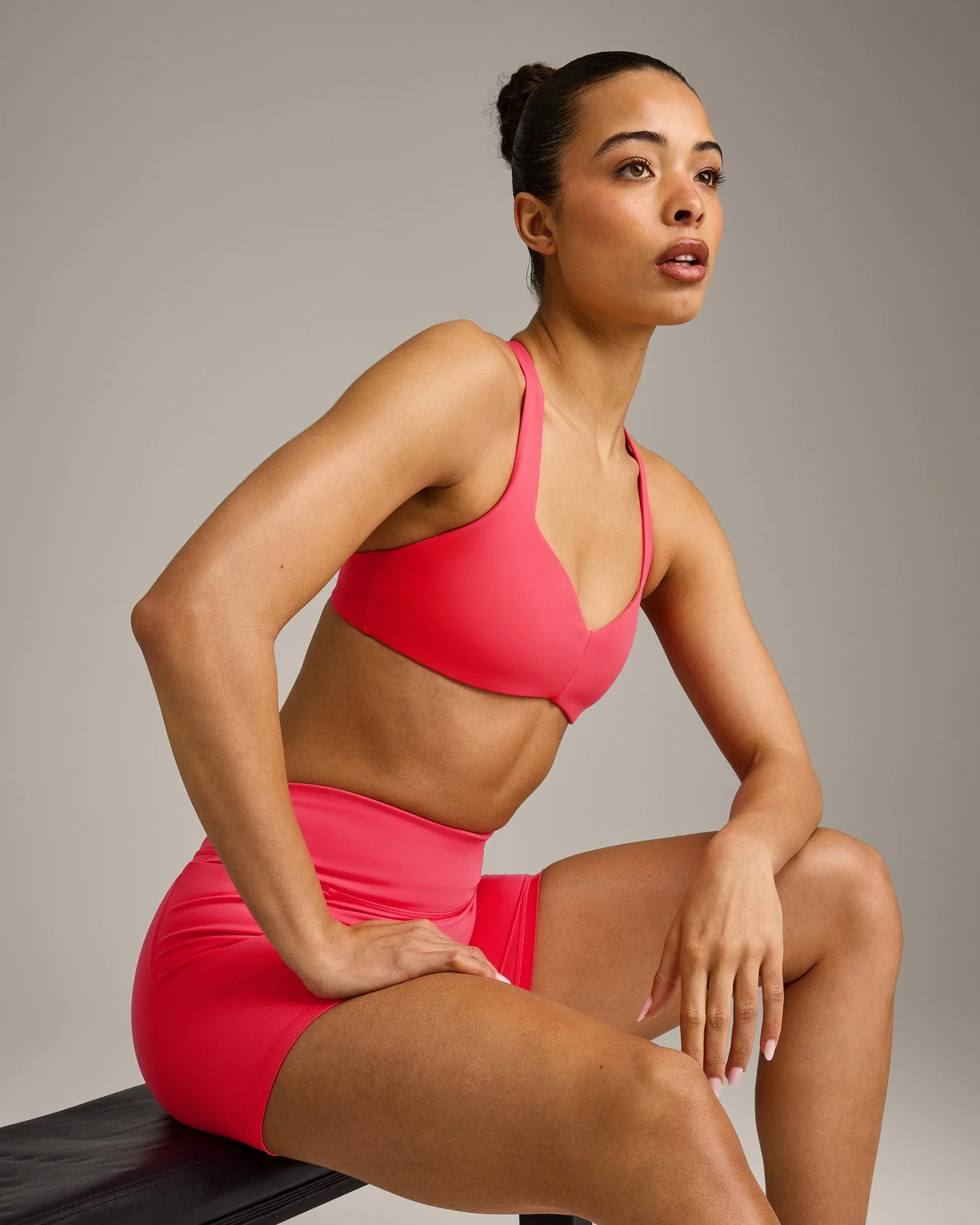 UnifiedMove™ Pocket Shorts 6" with Bonding with Reflective Logo | Charged Pink - Image 5