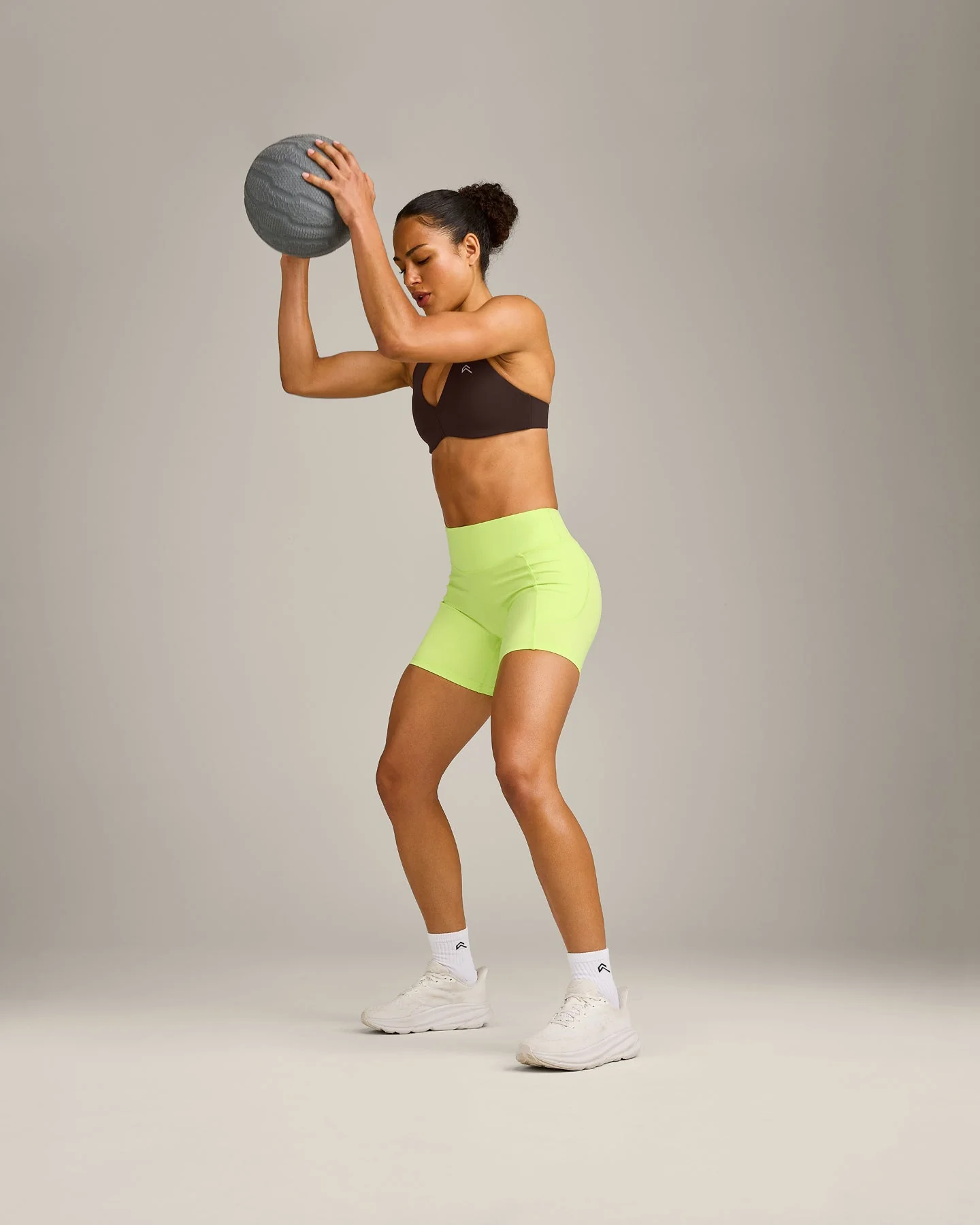UnifiedMove™ Pocket Shorts 6" with Bonding with Reflective Logo | Citrus Green - Image 3