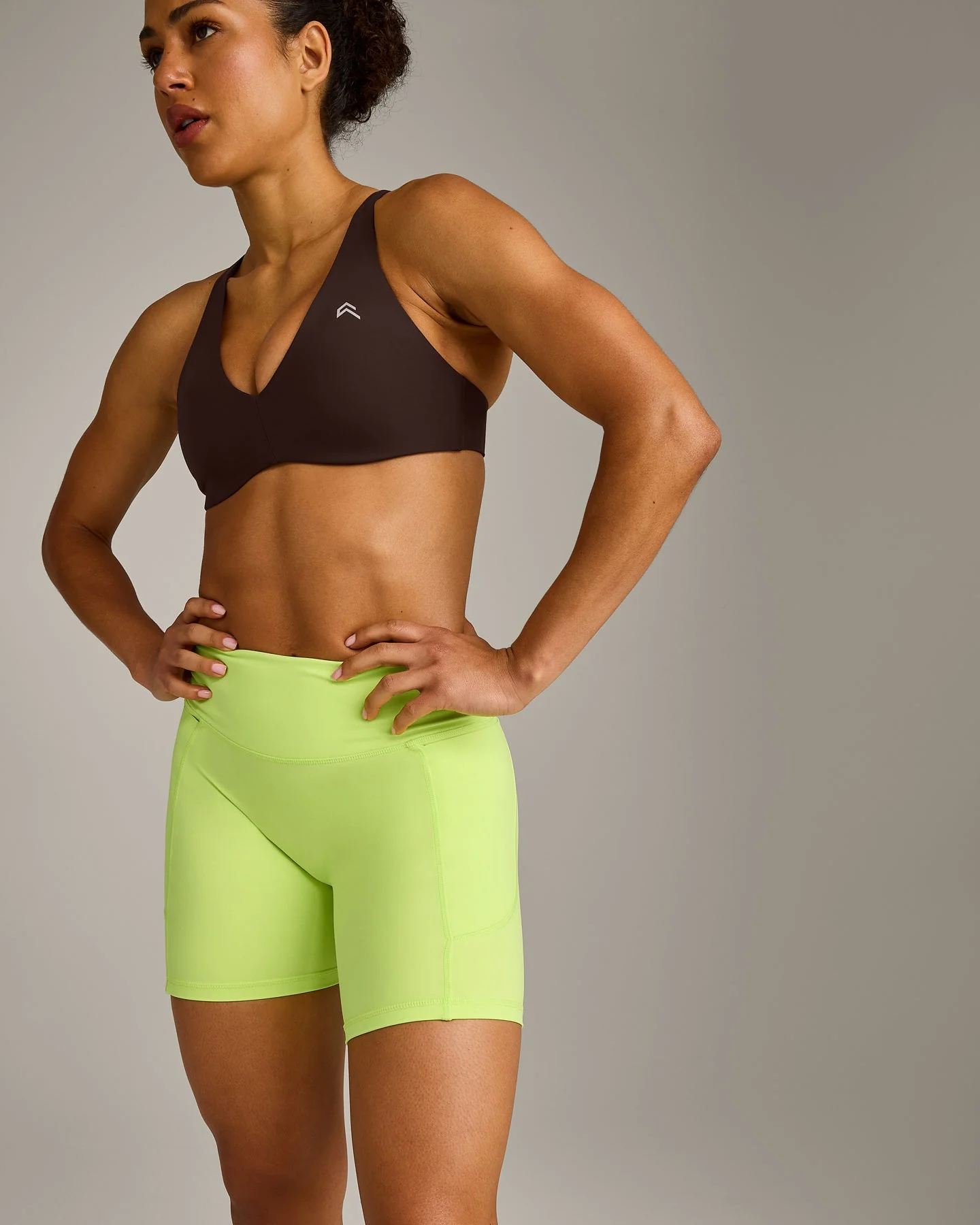UnifiedMove™ Pocket Shorts 6" with Bonding with Reflective Logo | Citrus Green - Image 4