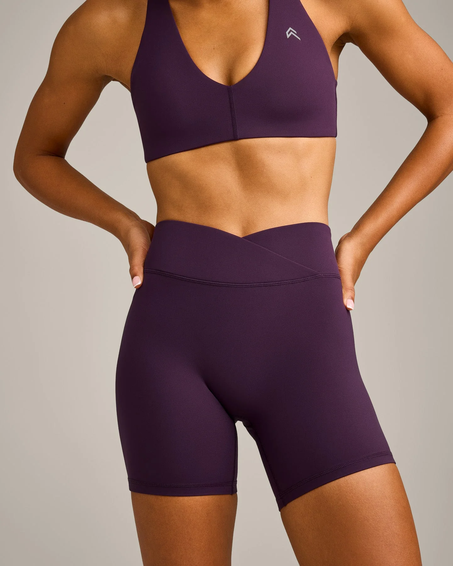 UnifiedMove™ Wrap Shorts 6" with Reflective Logo | Blackberry Purple - Image 5